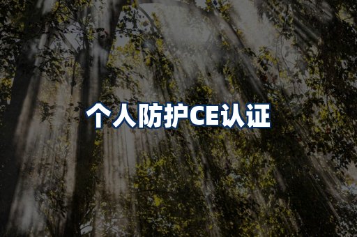 个人防护CE认证